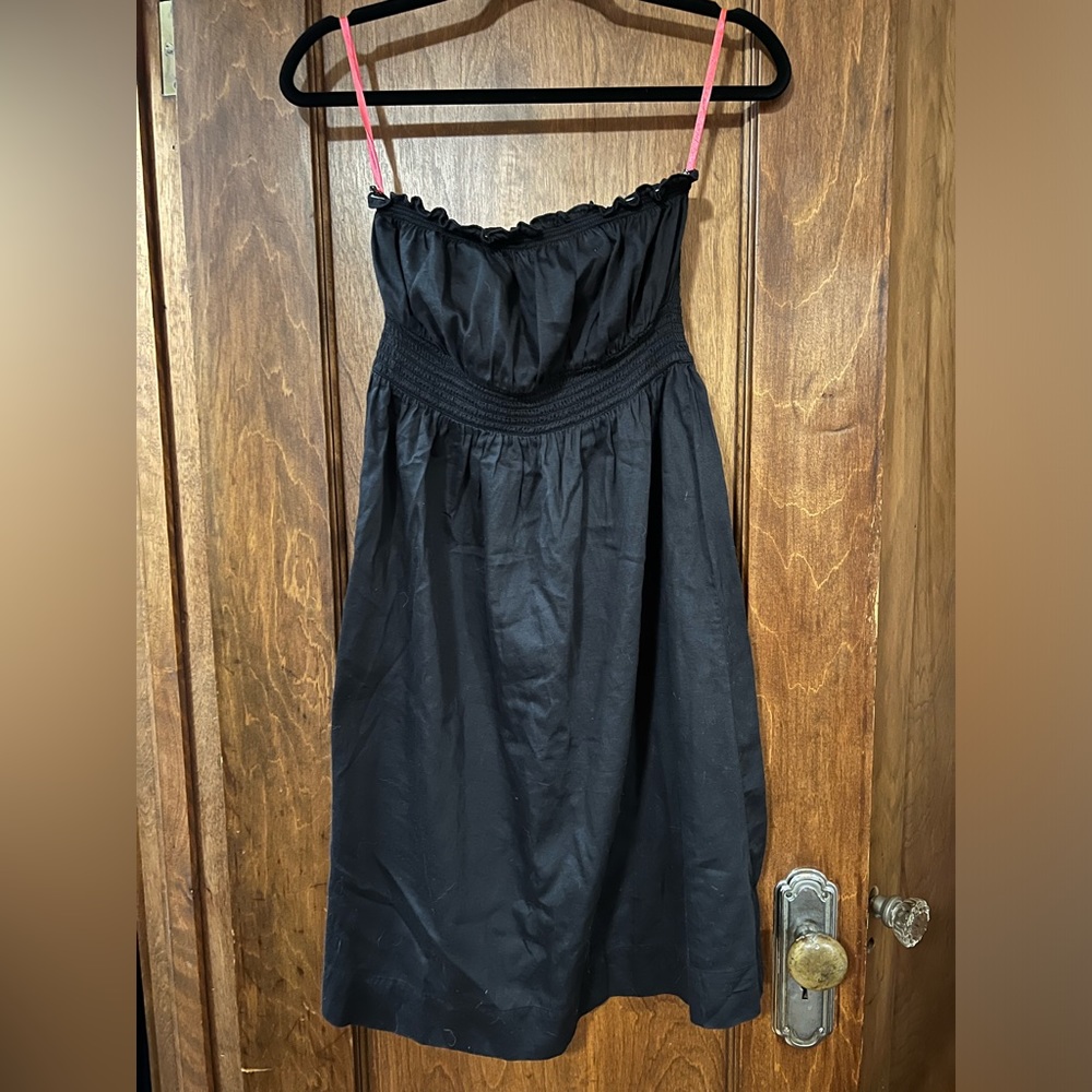 Free People Black Strapless Dress Size 10